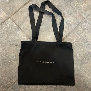 Strathberry small cotton tote storage bag